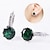 abordables Bijoux mode-2 pièces Boucles d&#039;oreille Clou Boucle d&#039;Oreille Créoles For Femme Zircon Citrine Soirée Mariage Décontractée Zircon Alliage Solitaire Rondes