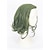 billiga Halloween Wigs-Cosplay Joker Cosplay-peruker Herr Dam 12 tum Värmebeständigt Fiber Grön Anime peruk