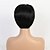 halpa Aidot kudelmiksi kootut peruukit-Human Hair Blend Wig Short Straight Natural Straight Bob Pixie Cut Layered Haircut Asymmetrical Black White Cool Comfortable Natural Hairline Capless Women&#039;s All Medium Auburn#30 Natural Black Medium