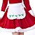 preiswerte Santa-Kostüme und andere Weihnachtskostüme-Weihnachtsmann Kleid Damen Erwachsene Kostüm-Party Weihnachten Weihnachten Baumwolle Kleid / Hut / Hüfttuch / Hut / Hüfttuch
