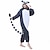 cheap Kigurumi Pajamas-Adults&#039; Kigurumi Pajamas Nightwear Camouflage Monkey Lemur Animal Onesie Pajamas Polar Fleece Synthetic Fiber Gray Cosplay For Men and Women Animal Sleepwear Cartoon Festival / Holiday Costumes