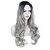 cheap Synthetic Trendy Wigs-Synthetic Wig Body Wave Body Wave Wig Long Grey Synthetic Hair Women&#039;s Heat Resistant Dark Roots Natural Hairline Gray