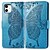 olcso iPhone-tokok-Case Kompatibilitás Apple iPhone 11 / iPhone XR / iPhone 11 Pro Pénztárca / Kártyatartó / Ütésálló Héjtok Pillangó / Egyszínű PU bőr