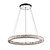 ieftine Design Cercuri-50 cm candelabru cu led de cristal cerc metalic galvanizat modern contemporan 110-120v 220-240v