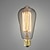 halpa LED-lamput-1kpl 40w e26 / e27 st64 lämmin valkoinen 2700k retro himmennettävä koristeellinen hehkuva vintage edison-lamppu 220-240v / 110-120v