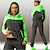 cheap Athleisure Clothing Suits-Women&#039;s Tracksuit Sweatsuit Patchwork Drawstring Street Long Sleeve Thermal Warm Breathable Soft Fitness Running Jogging Sportswear Activewear Color Block Black Green Pearl Pink