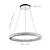 Недорогие В виде круга-50 см хрустальная светодиодная люстра металлический круг гальваника современный современный 110-120в 220-240в