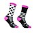 cheap Cycling Socks-Men&#039;s Women&#039;s Compression Socks Athletic Sports Socks Crew Socks Cycling Socks Bike Socks Road Bike Fitness Mountain Bike MTB Bike / Cycling Breathable Sweat wicking Winter Nylon Black Rosy Pink Red M