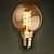 economico Lampadine globo LED-1pc 40w e26 / e27 g80 bianco caldo 2300k retro dimmerabile decorativo incandescente lampadina edison vintage 220-240v / 110-120v