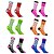 cheap Cycling Socks-Men&#039;s Women&#039;s Compression Socks Athletic Sports Socks Crew Socks Cycling Socks Bike Socks Road Bike Fitness Mountain Bike MTB Bike / Cycling Breathable Sweat wicking Winter Nylon Black Rosy Pink Red M