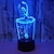 Χαμηλού Κόστους 3D Φωτιστικά Νυκτός-1pc usb power αφηρημένη τέχνη 3d φώτα πολύχρωμη πινελιά κλίσης νύχτα φώτα πολύχρωμα 3D ακρυλικό πίνακα