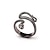 cheap Couple Rings-Couple&#039;s Band Ring 1pc Black Alloy Geometric Punk Trendy Daily Jewelry Geometrical Hope Cool