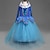 preiswerte Kostüme aus Film und Fernsehen-Aschenputtel Kleid Blumenmädchen Kleid Mädchen Film Cosplay A-Linie Rosa Blau Kleid Weihnachten Maskerade