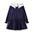 cheap Animal Printed Dresses-Kids Girls&#039; Polka Dot Christmas Dress Navy Blue