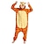 ieftine Pijamale Kigurumi-Adulți Costum Cosplay Costum de petrecere Costum Desene Animate Tigru Animal Animal Pijama Întreagă Pijamale Lână polară Cosplay Pentru Băieți Fete Pentru cupluri Crăciun Haine de dormit pentru