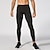 cheap Men&#039;s Active Pants-YUERLIAN Men&#039;s Compression Tights Leggings Base Layer with Phone Pocket High Waist Base Layer Winter Fitness Gym Workout Running Thermal Warm Breathable Moisture Wicking Sport Activewear White Black