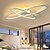 cheap Ceiling Lights-92 cm Ceiling Light Geometric Shapes Flush Mount Lights Metal Linear Painted Finishes LED Modern 220-240V