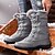 cheap Skiing-Women&#039;s Snow Boots Winter Boots PU Leather Fabric Ski / Snowboard Skating Winter Sports Warm Anti-Slip Winter Sports Winter