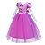 cheap Movie &amp; TV Theme Costumes-Rapunzel Dress Masquerade Flower Girl Dress Girls&#039; Movie Cosplay A-Line Slip Cosplay Vacation Dress Pink Dress Halloween Carnival Masquerade Tulle Cotton