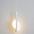 tanie Światła wysp-20 cm lampa wisząca led nordycka czerń lampa wisząca z białym kloszem jadalnia biuro sypialnia prosta geometryczna metalowa czarna dioda led nowoczesna 220-240v