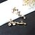 cheap Women&#039;s Jewelry-Women&#039;s Stud Earrings Clip on Earring Flower Shape Classic Earrings Jewelry Gold For 1 Pair Party Wedding Festival