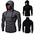 cheap Women&#039;s Running Jackets-Men&#039;s Hoodie with Mask Running Shirt Long Sleeve Protective Clothing Cotton Windproof Breathable Soft Fitness Gym Workout Running Sportswear Skull Dark Grey Black Activewear Stretchy