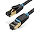 cheap Ethernet Cable-Vention Cat8 Ethernet Cable SFTP 40Gbps Super Speed RJ45 Network Cable Gold Plated Connector for Router Modem CAT 8 Lan Cable 10m