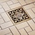 cheap Drains-4 inch Shower Floor Drain Square Traditional 100 x 100mm, Antique Brass Removable Brass Bathroom Drain Sanitation Insert Grate, Hair Catcher Strainer