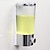 cheap Soap Dispensers-Soap Dispenser Manual Button Single Head Electroplated Wall Mounted Soap Dispenser for Hotel Bathroom Kitchen