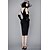 Χαμηλού Κόστους Ιστορικές &amp; Vintage Στολές-Όντρεϊ Χέπμπορν Φορέματα Δεκαετία του 1950 Κομψό Βίντατζ φόρεμα διακοπών Φορέματα Κοστούμι πάρτι Χορός μεταμφιεσμένων Φόρεμα χορού Στολές Μαύρο Πεπαλαιωμένο Μεταμφίεση Καλωσόρισμα Αμάνικο