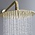 baratos Torneiras de Duche-Torneira de Chuveiro - Moderna Ouro escovado Montagem de Parede Válvula Cerâmica Bath Shower Mixer Taps