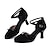 abordables Chaussures de bal, de danse moderne-Femme Salon Chaussures Modernes Danse en ligne Utilisation Entraînement Valse Talon Cristal / strass Fantaisie Talon Cubain Noir