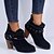 رخيصةأون أحزية بوت نسائية-Women&#039;s Boots Chunky Heel Round Toe Daily PU Buckle Solid Colored Black Red Gray / Booties / Ankle Boots / Booties / Ankle Boots