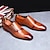 رخيصةأون أحذية أوكسفورد للرجال-رجالي أوكسفورد البس حذائك الأعمال التجارية كلاسيكي عيد الميلاد المكتب &amp; الوظيفة PU ارتداء إثبات مسطحات أسود أصفر بورجوندي الخريف