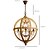 Недорогие Люстры-свечи-62 см люстра в стиле свечей дерево / бамбуковый шар барабан винтажный традиционный / классический 220-240v