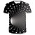 billige T-skjorter med 3D-trykk til herrer-Herre T skjorte Skjorte Grafisk 3D Print Rund hals Avslappet Daglig Kortermet Topper Gatemote Punk og gotisk Svart Blå Lilla / Sommer