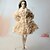 cheap Dolls Accessories-Doll Outfit Doll Coat Coats Leopard Tulle Lace Flannel Toison Polyester Handmade Toy for Girl&#039;s Birthday Gifts  / Kids