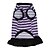 abordables Vêtements pour chiens-Chien Robe Vêtements pour chiots Rayure Cosplay Vêtements pour Chien Vêtements pour chiots Tenues De Chien Violet Costume pour fille et garçon chien Coton XS S M L