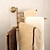 abordables Toalleros de barra-toallero multifunción estante de baño de latón galvanizado con 4 varillas montado en la pared 1ud