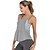 cheap Yoga Tops-Women&#039;s Yoga Top Summer Patchwork Removable Pad Fashion Light Grey Black Mesh Fitness Gym Workout Running Vest / Gilet Tank Top Sleeveless Sport Activewear Quick Dry Breathable Soft High Elasticity
