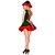 voordelige kerstkostuums en outfits voor volwassenen-dames elfenjurk santa claus mevr. claus kerst cosplay kostuum met hoed accessoires kerstfeest club carnaval kostuums