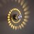 cheap Wall Sconces-LOENDE LED Wall Lamp Spiral Effect Light Spiral Hole Led Modern Wall Lights for Home Game Room Bar KTV Decoration