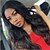 cheap Synthetic Trendy Wigs-Synthetic Wig Body Wave Asymmetrical Machine Made Wig Long Black Synthetic Hair 27 inch Women&#039;s Middle Part Best Quality Black / Daily Wear