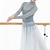 ieftine Ținute Balet-top de balet respirabil, articulație despicată, performanță de antrenament pentru femei, poli
