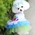 cheap Dog Clothes-Dog Cat Dress Solid Colored Princess Princess Romantic Sweet Dog Clothes Puppy Clothes Dog Outfits Pink Blue Costume for Girl and Boy Dog Polyester Cotton XS S M L XL XXL