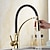 cheap Pullout Spray-Single Handle Kitchen Faucet, Electroplated One Hole Pull Out/Centerset/Tall/­High Arc, Brass Kitchen Faucet