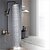 billige Dusjhoder-Dusjkran Sett - Hånddusj Inkludert Moderne Malte Finishes Dusjsystem Keramisk Ventil Bath Shower Mixer Taps / Messing / Enkelt håndtak tre hull