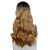 cheap Synthetic Trendy Wigs-Synthetic Wig Curly Wavy Middle Part Wig Ombre Long Grey Ombre Pink Ombre Brown Ombre Green Ombre Red Synthetic Hair 24 inch Women‘s Fashionable Design Women Synthetic Dark