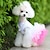 cheap Dog Clothes-Dog Cat Dress Solid Colored Princess Princess Romantic Sweet Dog Clothes Puppy Clothes Dog Outfits Pink Blue Costume for Girl and Boy Dog Polyester Cotton XS S M L XL XXL