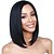 cheap Synthetic Trendy Wigs-Synthetic Wig Straight Asymmetrical Machine Made Wig Medium Length Black Synthetic Hair 15 inch Women&#039;s Best Quality Black / Daily Wear